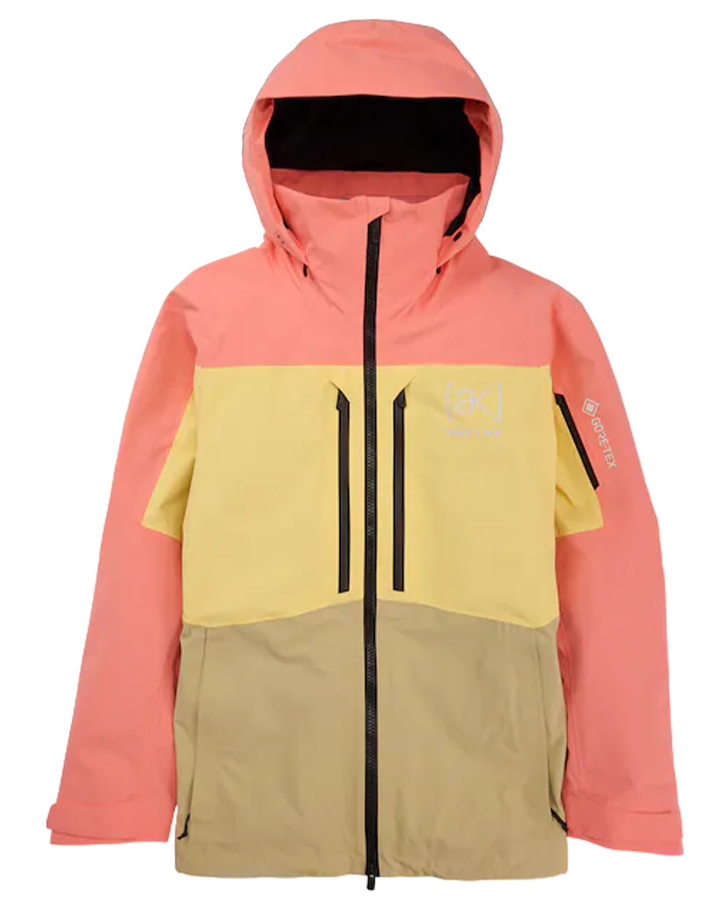 Burton Men's [ak]® Swash Gore‑Tex 2L Snow Jacket - Reef Pink/Buttermilk/Mushroom Snow Jackets - Trojan Wake Ski Snow