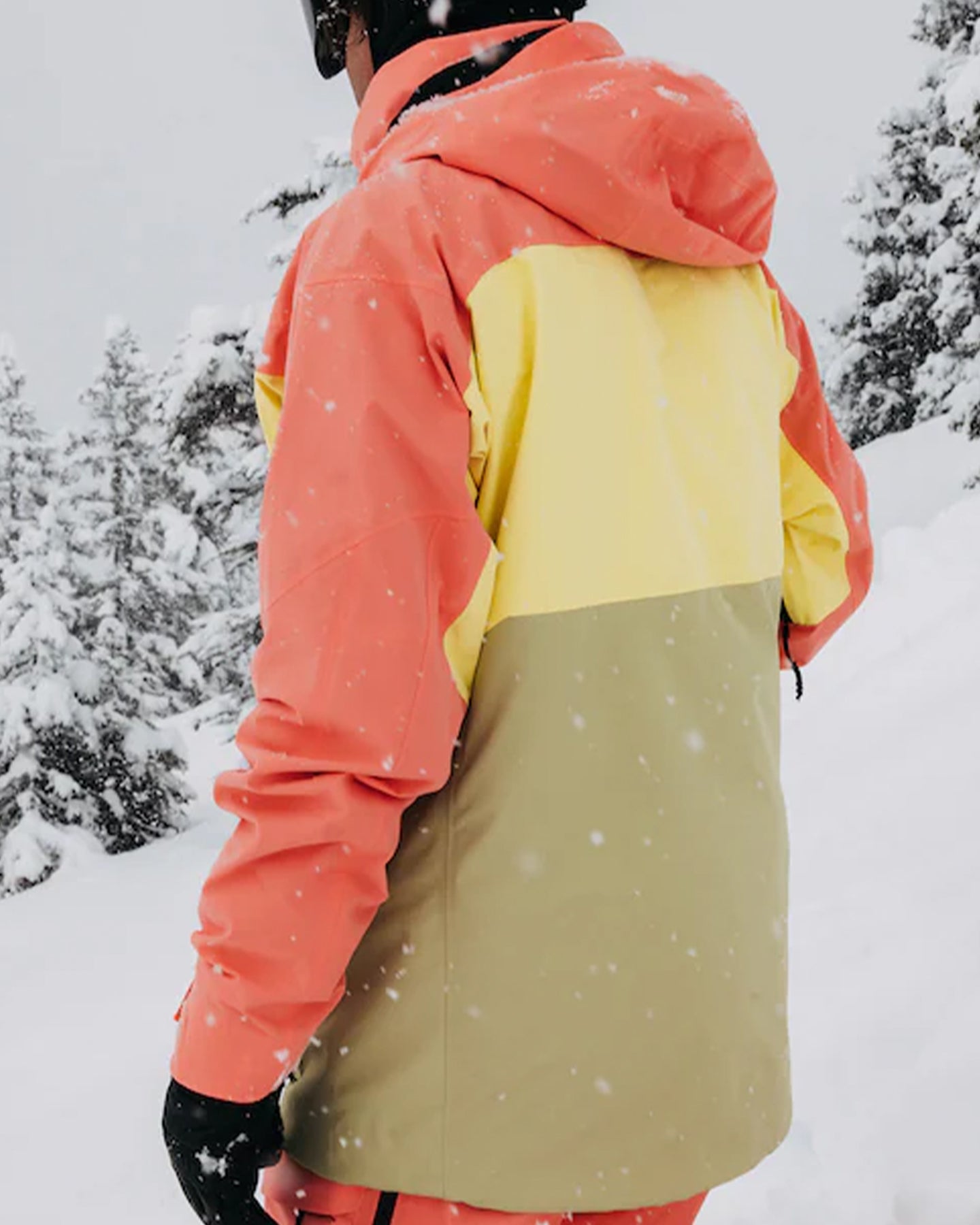 Burton Men's [ak]® Swash Gore‑Tex 2L Snow Jacket - Reef Pink/Buttermilk/Mushroom Snow Jackets - Trojan Wake Ski Snow