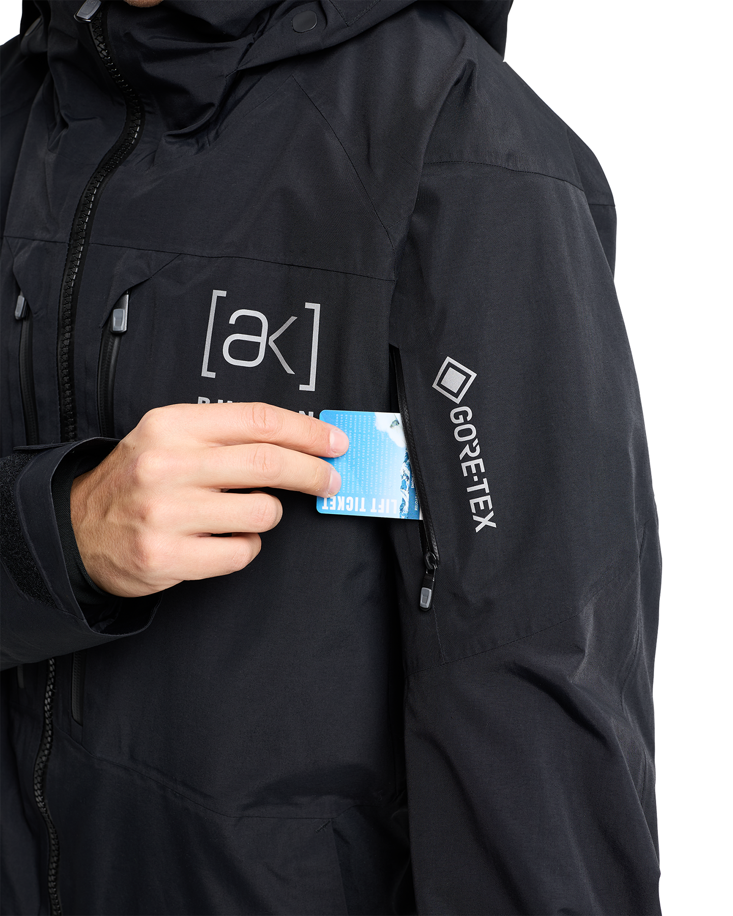 Burton Men's [ak]® Swash GORE-TEX® 2L Snow Jacket - True Black Men's Snow Jackets - Trojan Wake Ski Snow