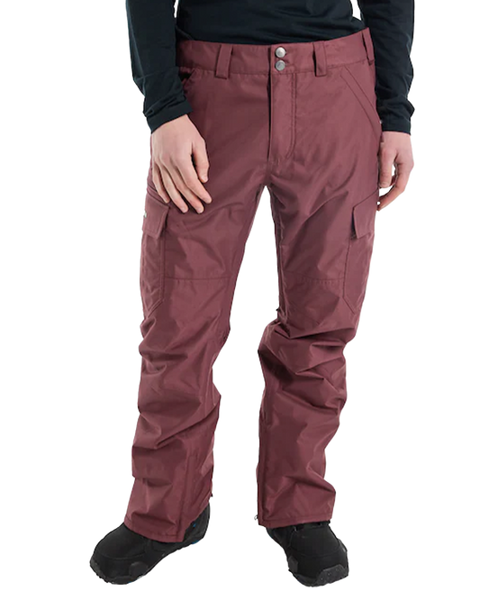 Burton Men's Cargo 2L Snow Pants - Regular Fit - Almandine Snow Pants - Trojan Wake Ski Snow