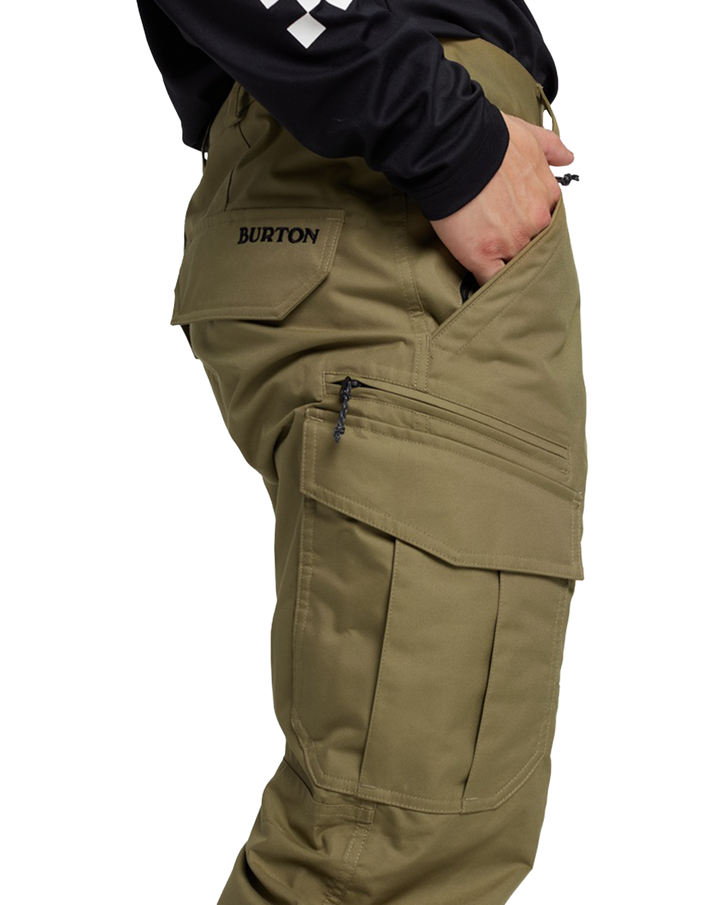 Burton Men's Cargo 2L Snow Pants - Regular Fit - Martini Olive Snow Pants - Trojan Wake Ski Snow