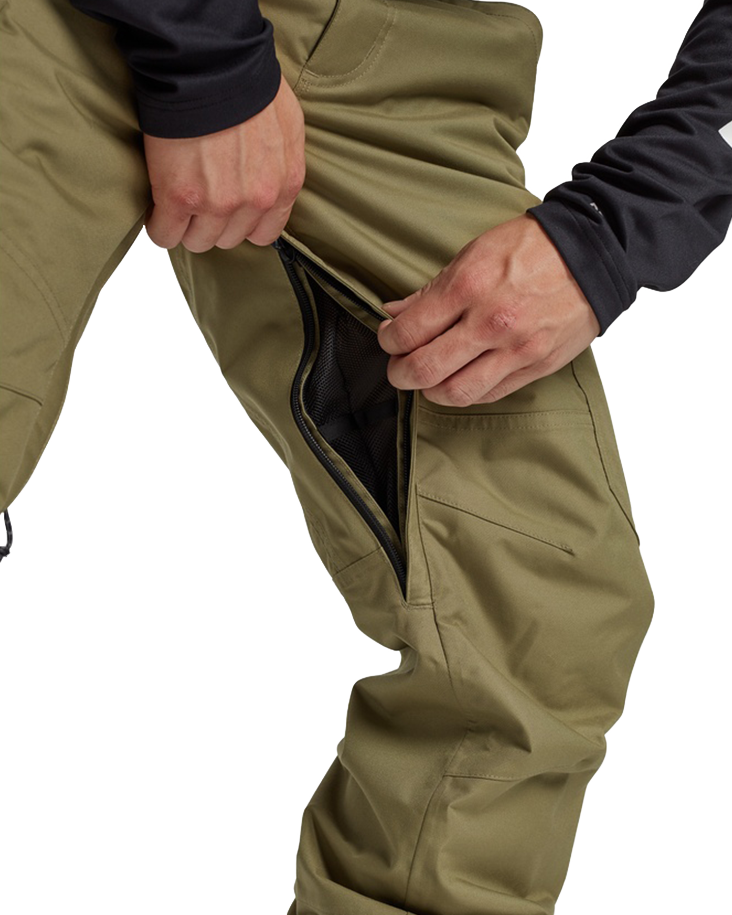 Burton Men's Cargo 2L Snow Pants - Regular Fit - Martini Olive Snow Pants - Trojan Wake Ski Snow