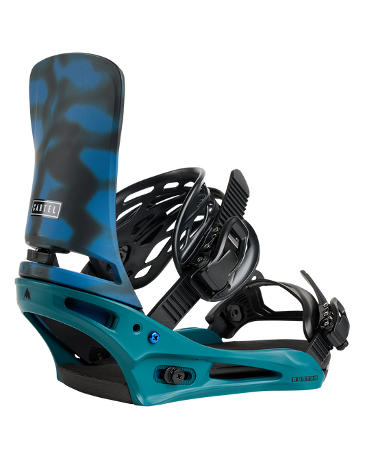 Burton Men's Cartel Re:Flex Snowboard Bindings - Evergreen Shatter Men's Snowboard Bindings - Trojan Wake Ski Snow