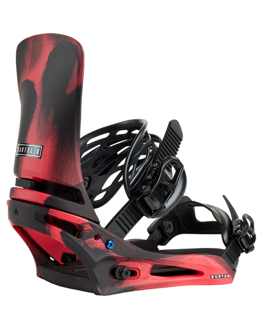 Burton Men's Cartel X Re:Flex Snowboard Bindings - Black / Red Men's Snowboard Bindings - Trojan Wake Ski Snow