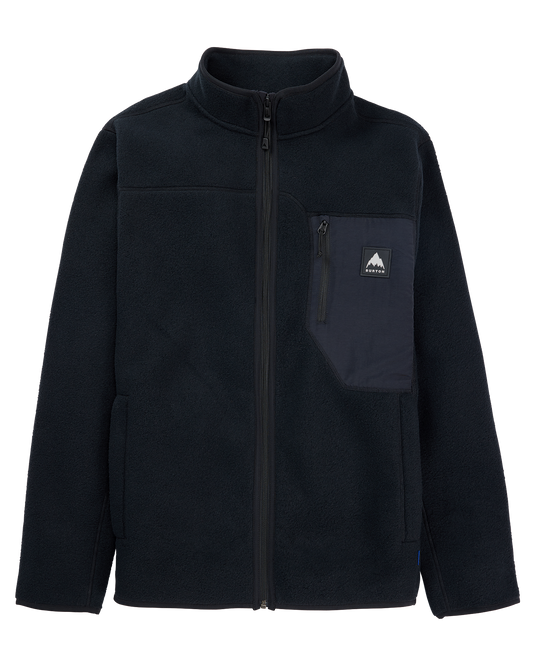 Burton Men's Cinder Full-Zip Fleece - True Black