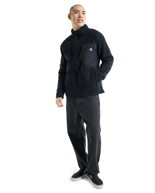 Burton Men's Cinder Full-Zip Fleece - True Black