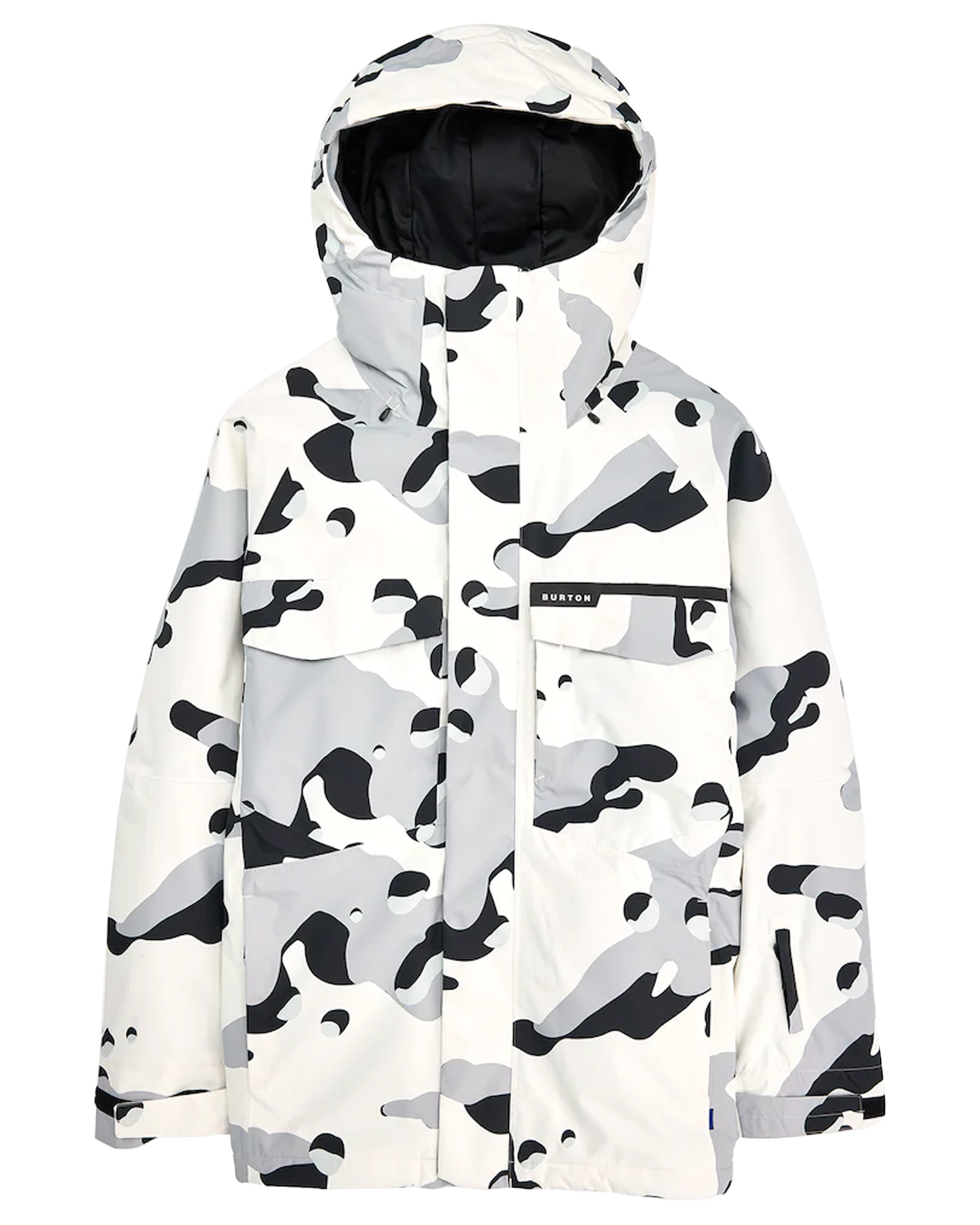 Burton Men's Covert 2.0 Snow Jacket - Stout White Cookie Camo Snow Jackets - Trojan Wake Ski Snow