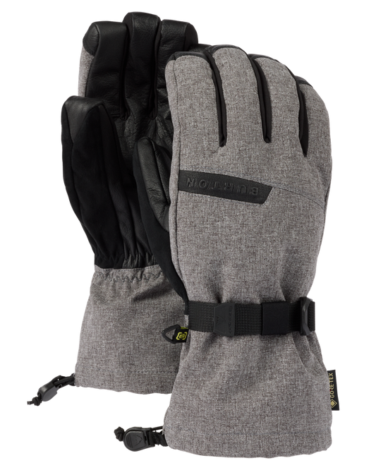 Burton Men's Deluxe Gore-Tex Snow Gloves - Gray Heather Men's Snow Gloves & Mittens - SnowSkiersWarehouse