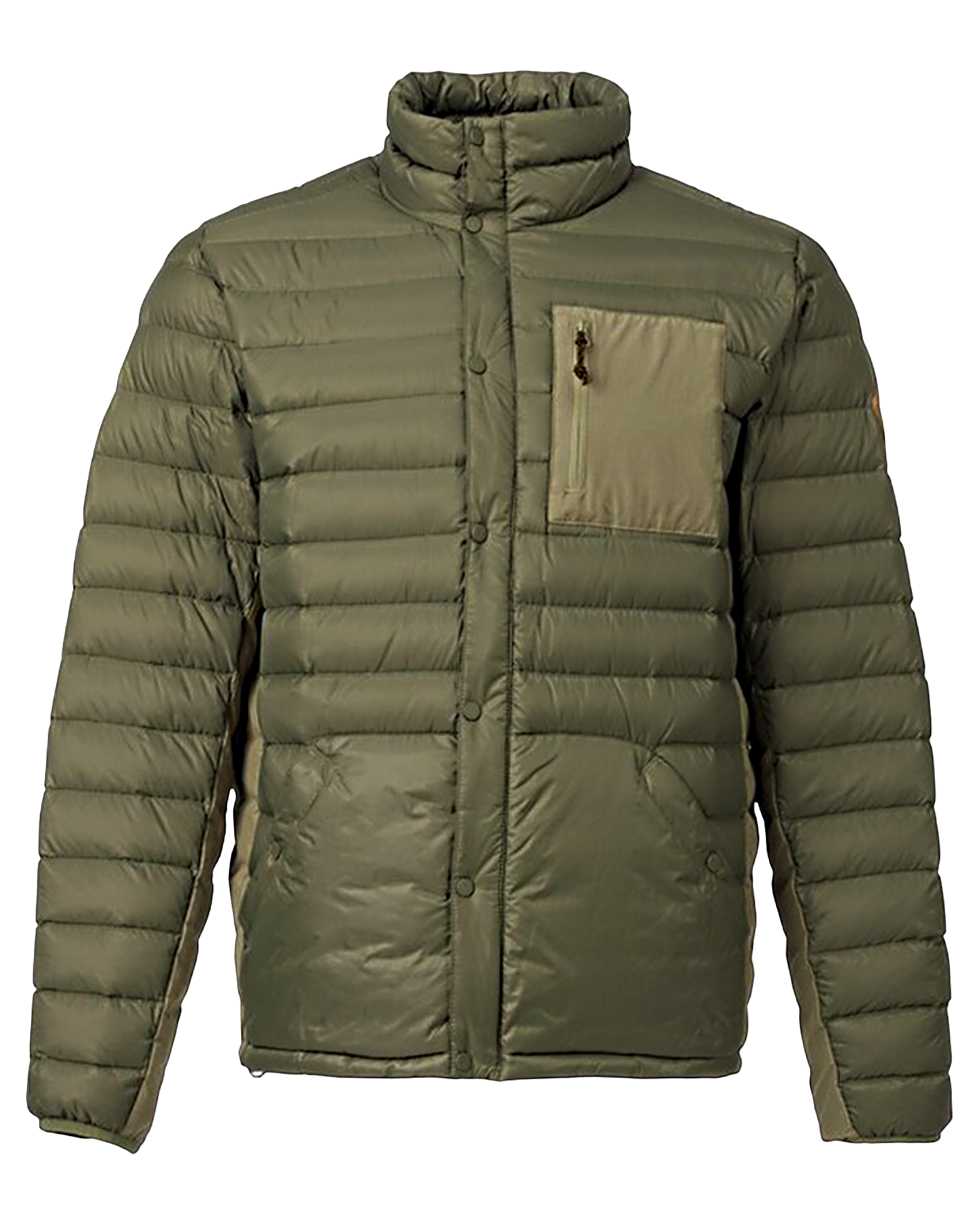 Burton Men's Evergreen Down Insulated Jacket - Dusty Olive/Rucksack Jackets - Trojan Wake Ski Snow