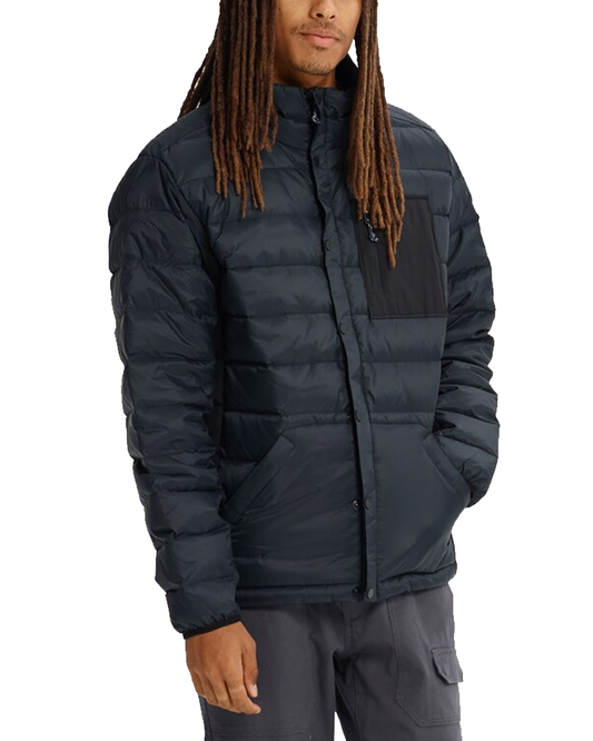 Burton Evergreen Insulated Down Snow Jacket - True Black Men's Snow Jackets - SnowSkiersWarehouse