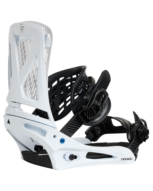 Burton Men's Genesis Re:Flex Snowboard Bindings - White Men's Snowboard Bindings - Trojan Wake Ski Snow