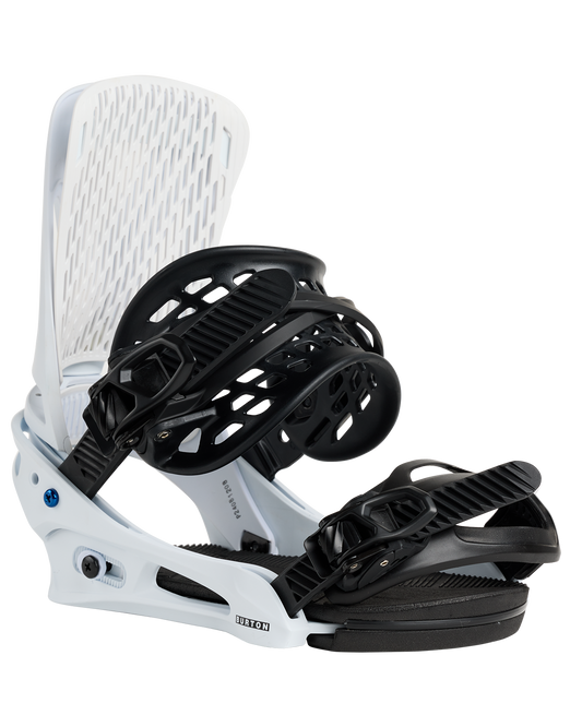 Burton Men's Genesis Re:Flex Snowboard Bindings - White Men's Snowboard Bindings - Trojan Wake Ski Snow