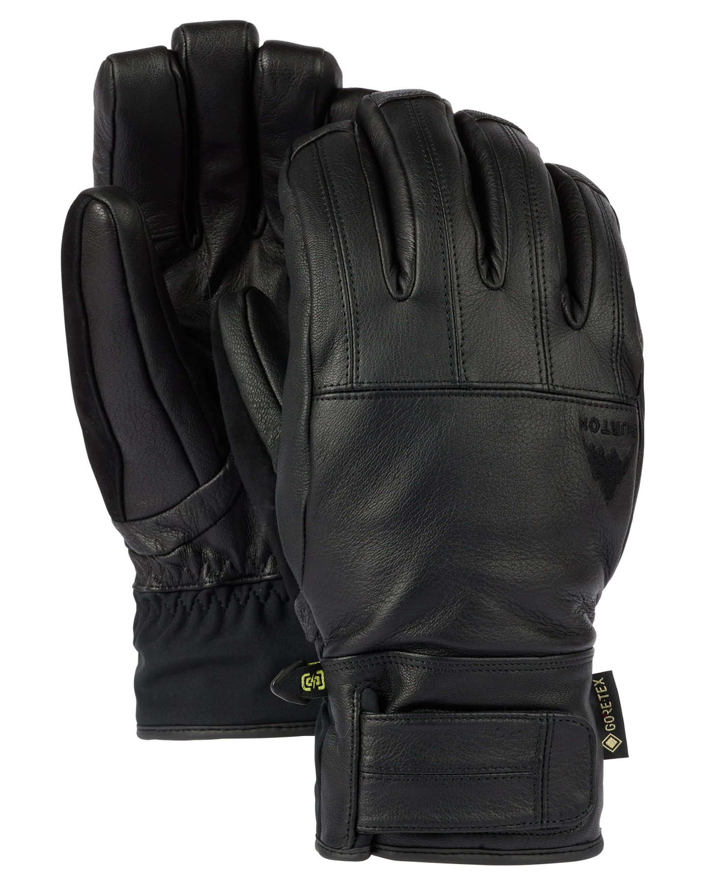 Burton Men's Gondy GORE-TEX® Leather Snow Gloves - True Black Men's Snow Gloves - Trojan Wake Ski Snow