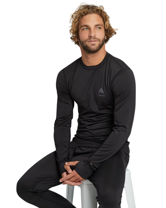Burton Men's Lightweight X Base Layer Crewneck Men's Thermal Tops - Trojan Wake Ski Snow