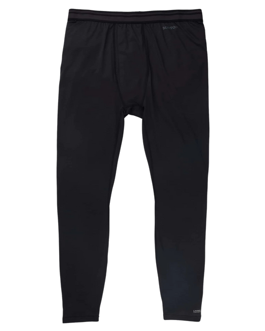 Burton Men's Lightweight X Base Layer Pants - True Black Unisex Thermal Bottoms - Trojan Wake Ski Snow