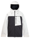 Burton Men's Lodgepole 2L Snow Jacket - Stout White/True Black Snow Jackets - Trojan Wake Ski Snow