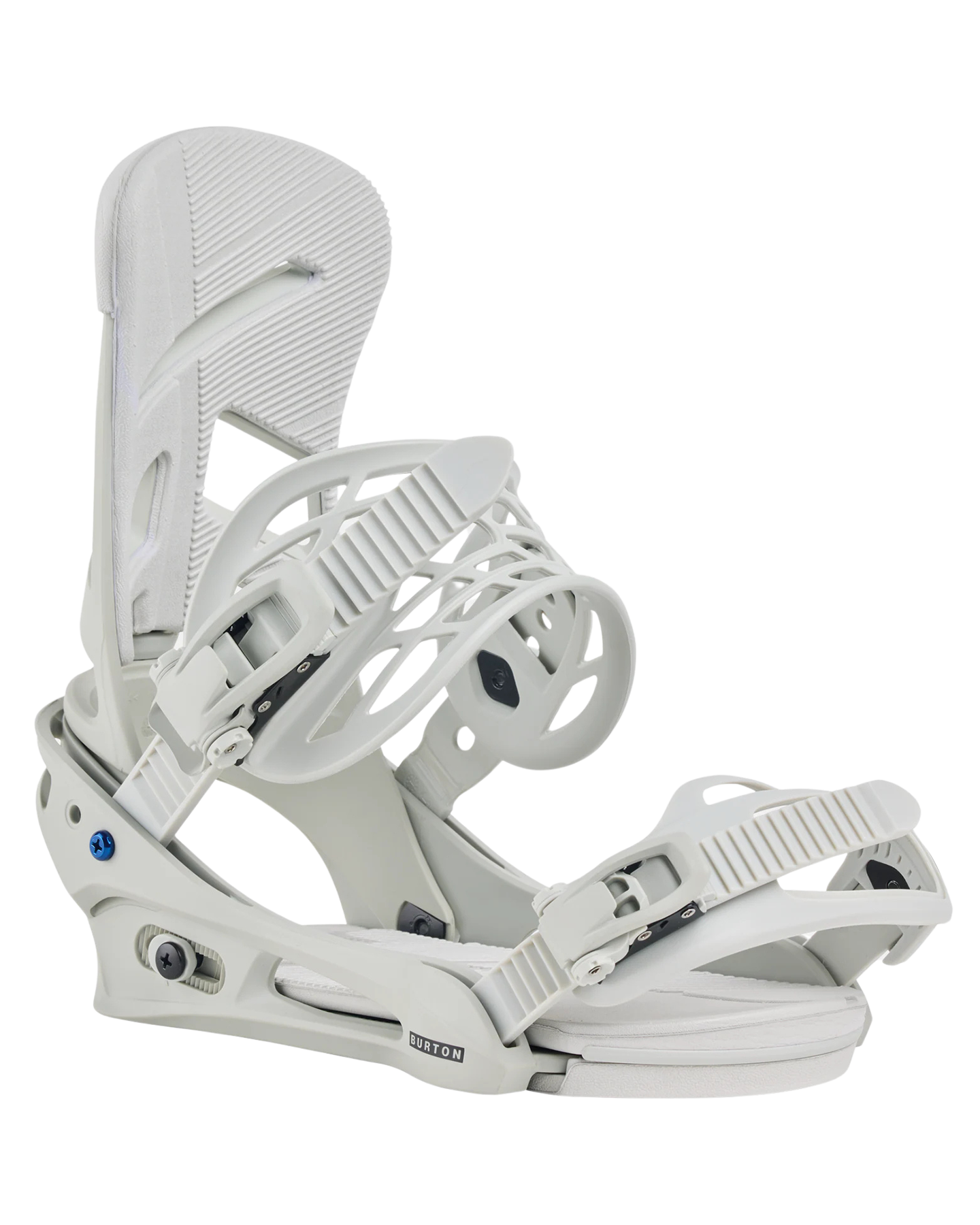 Burton Men's Mission Re:Flex Snowboard Bindings - Gray Cloud Men's Snowboard Bindings - Trojan Wake Ski Snow