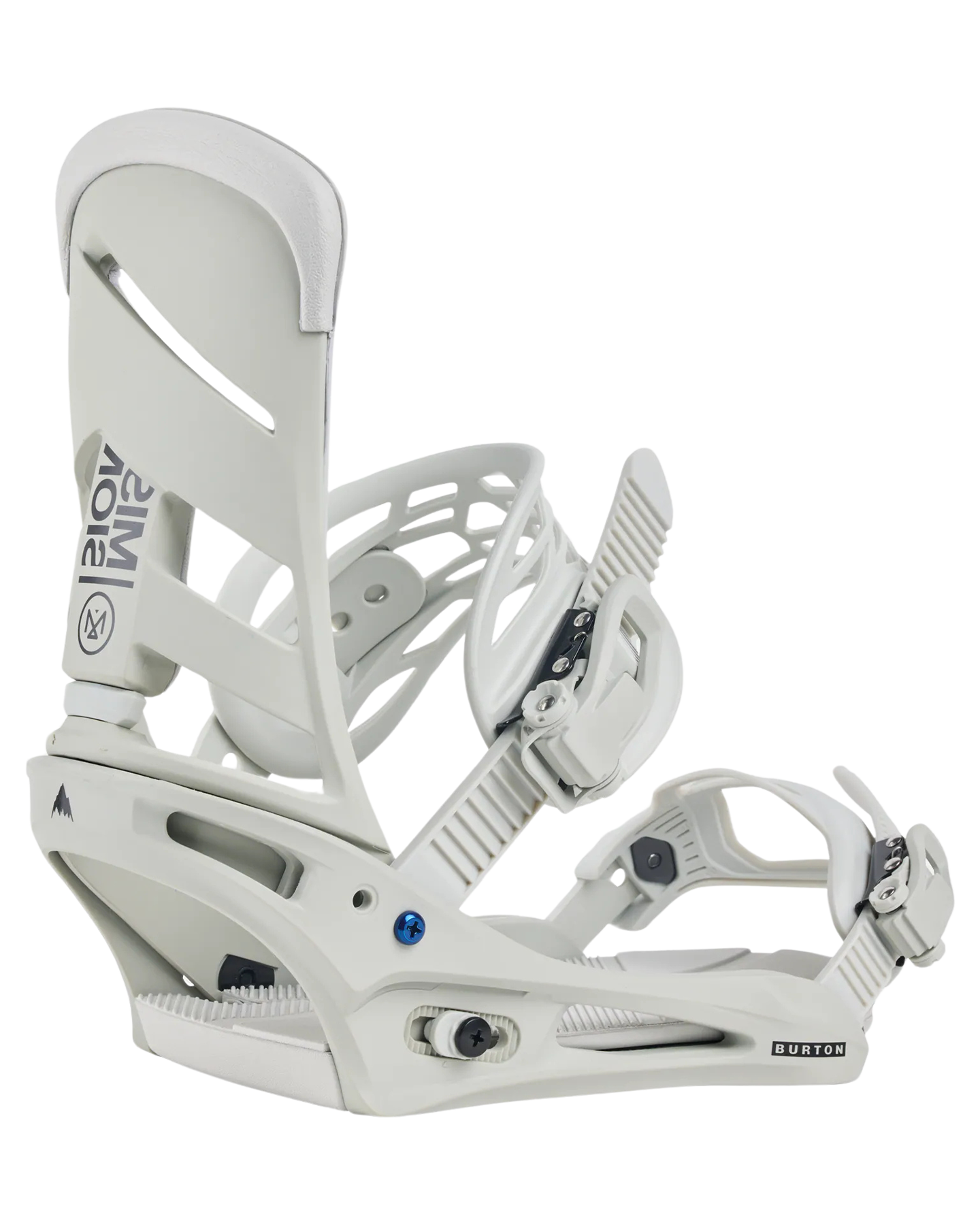 Burton Men's Mission Re:Flex Snowboard Bindings - Gray Cloud Men's Snowboard Bindings - Trojan Wake Ski Snow
