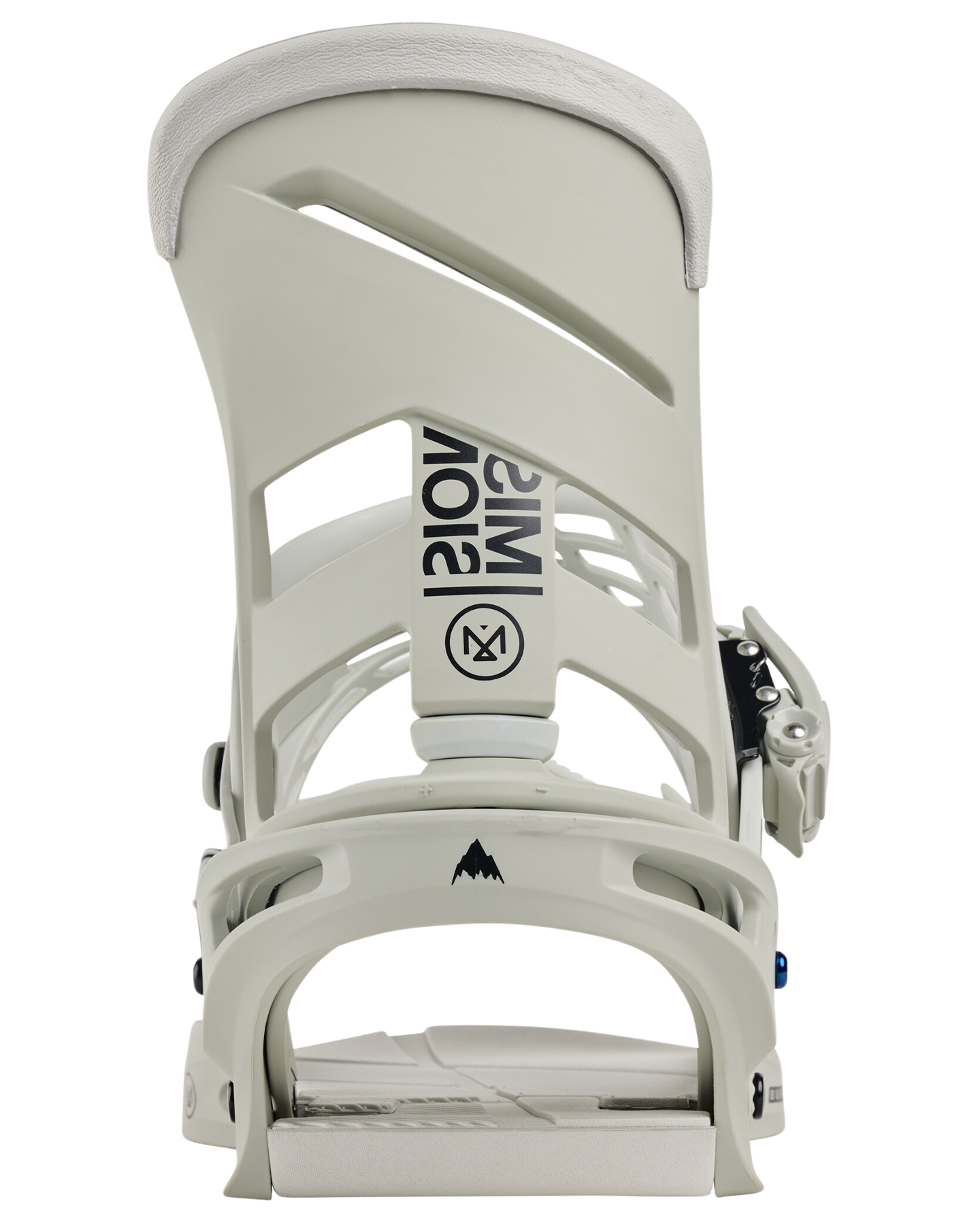 Burton Men's Mission Re:Flex Snowboard Bindings - Gray Cloud Men's Snowboard Bindings - Trojan Wake Ski Snow