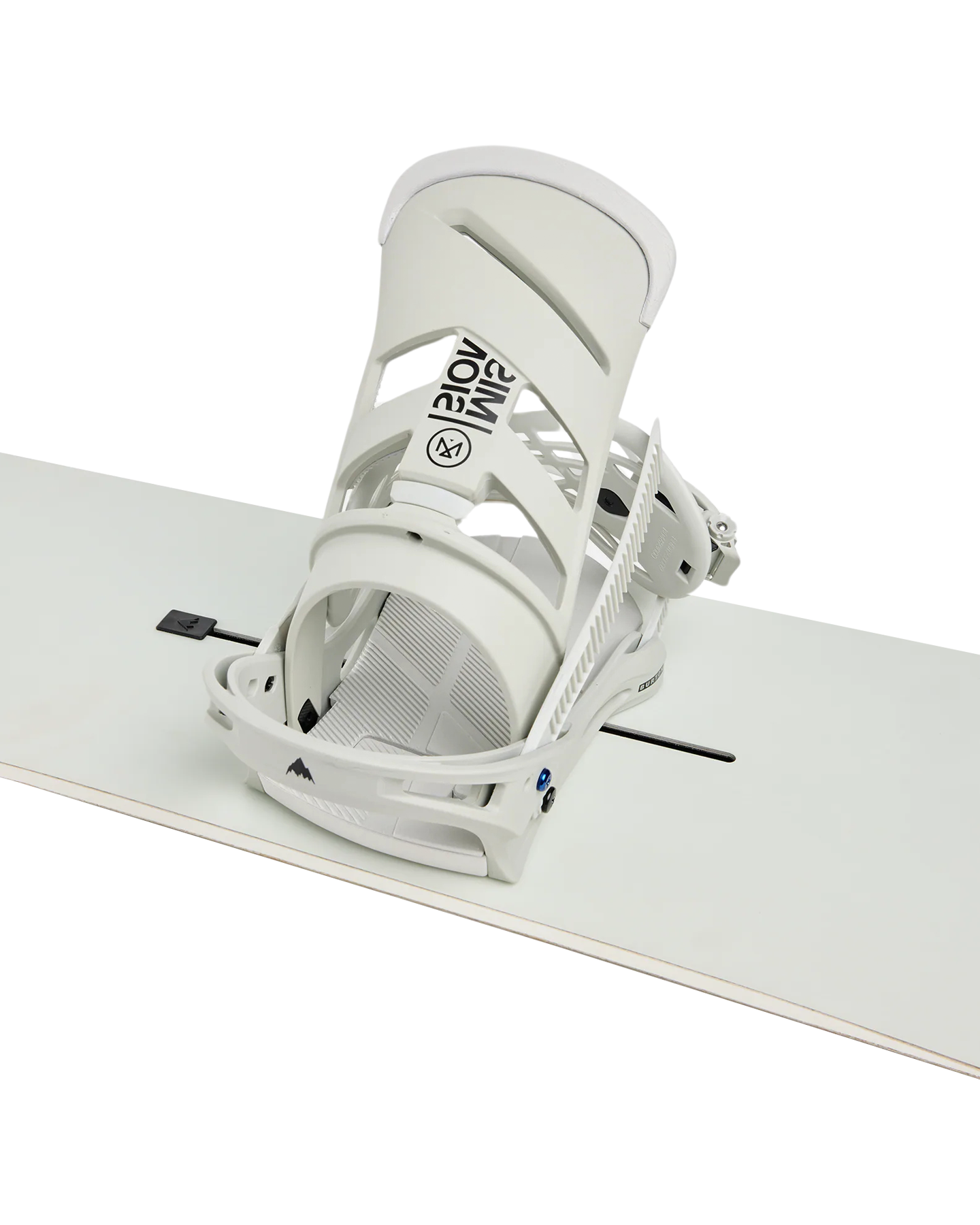 Burton Men's Mission Re:Flex Snowboard Bindings - Gray Cloud Men's Snowboard Bindings - Trojan Wake Ski Snow