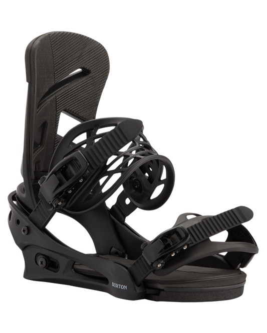 Burton Men's Mission Re:Flex Snowboard Bindings - Black Men's Snowboard Bindings - Trojan Wake Ski Snow