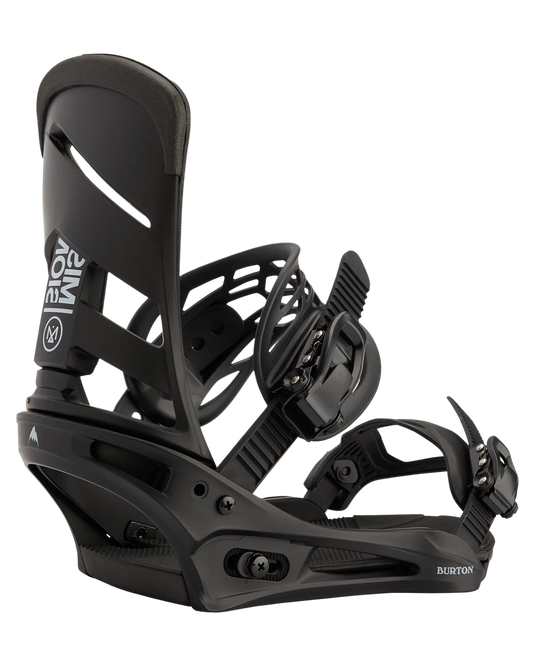 Burton Men's Mission Re:Flex Snowboard Bindings - Black Men's Snowboard Bindings - Trojan Wake Ski Snow
