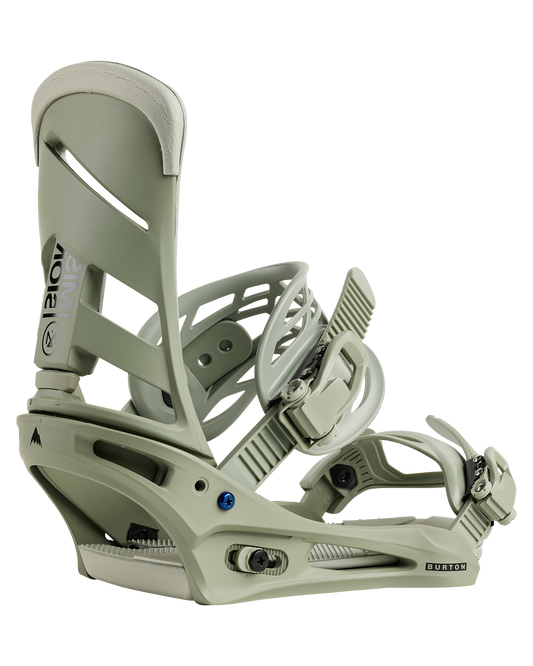 Burton Men's Mission Re:Flex Snowboard Bindings - Talc Green