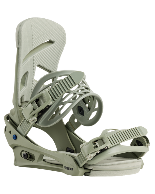 Burton Men's Mission Re:Flex Snowboard Bindings - Talc Green Men's Snowboard Bindings - Trojan Wake Ski Snow