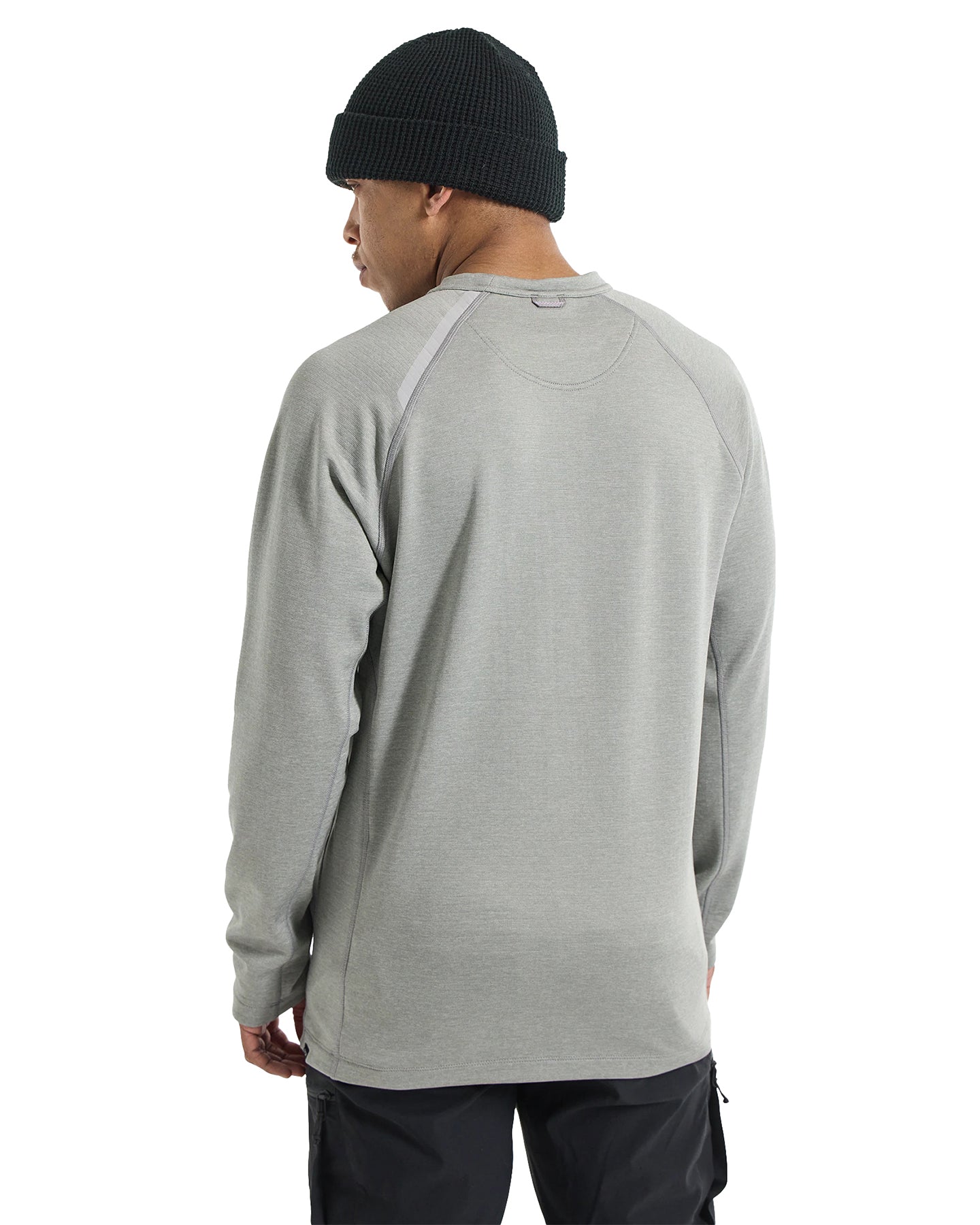 Burton Men's Multipath Grid Crewneck Fleece - Sharkskin Hoodies & Sweatshirts - Trojan Wake Ski Snow