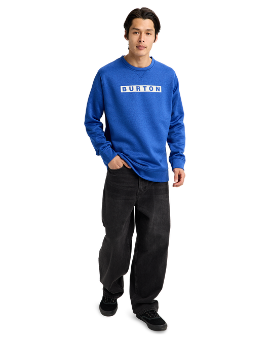 Burton Men's Oak Pullover Crewneck - Jake Blue Heather