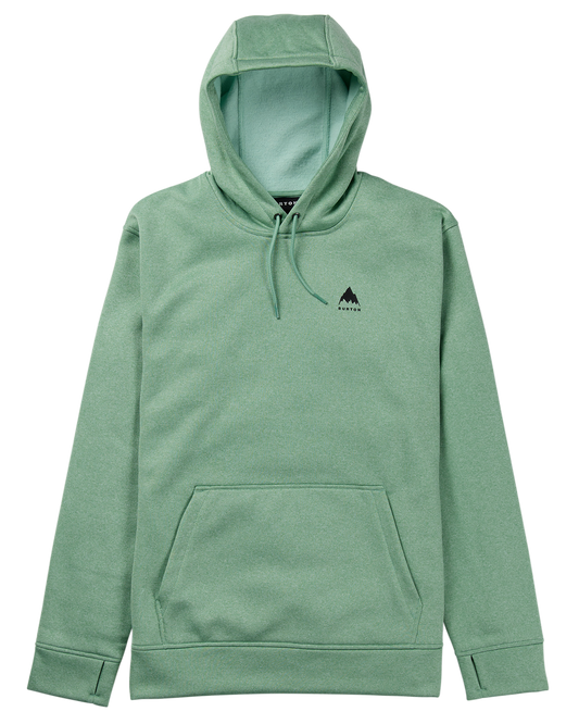 Burton Men's Oak Pullover Hoodie - Soft Sage Heather Men's Hoodies - Trojan Wake Ski Snow