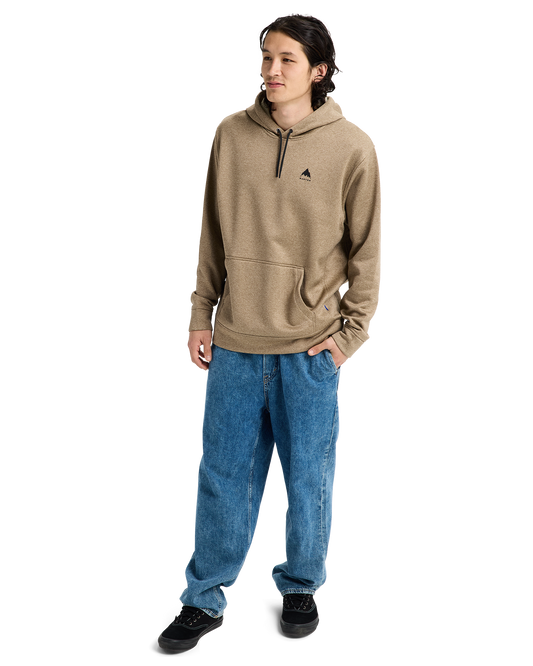 Burton Men's Oak Pullover Hoodie - Summit Taupe Heather