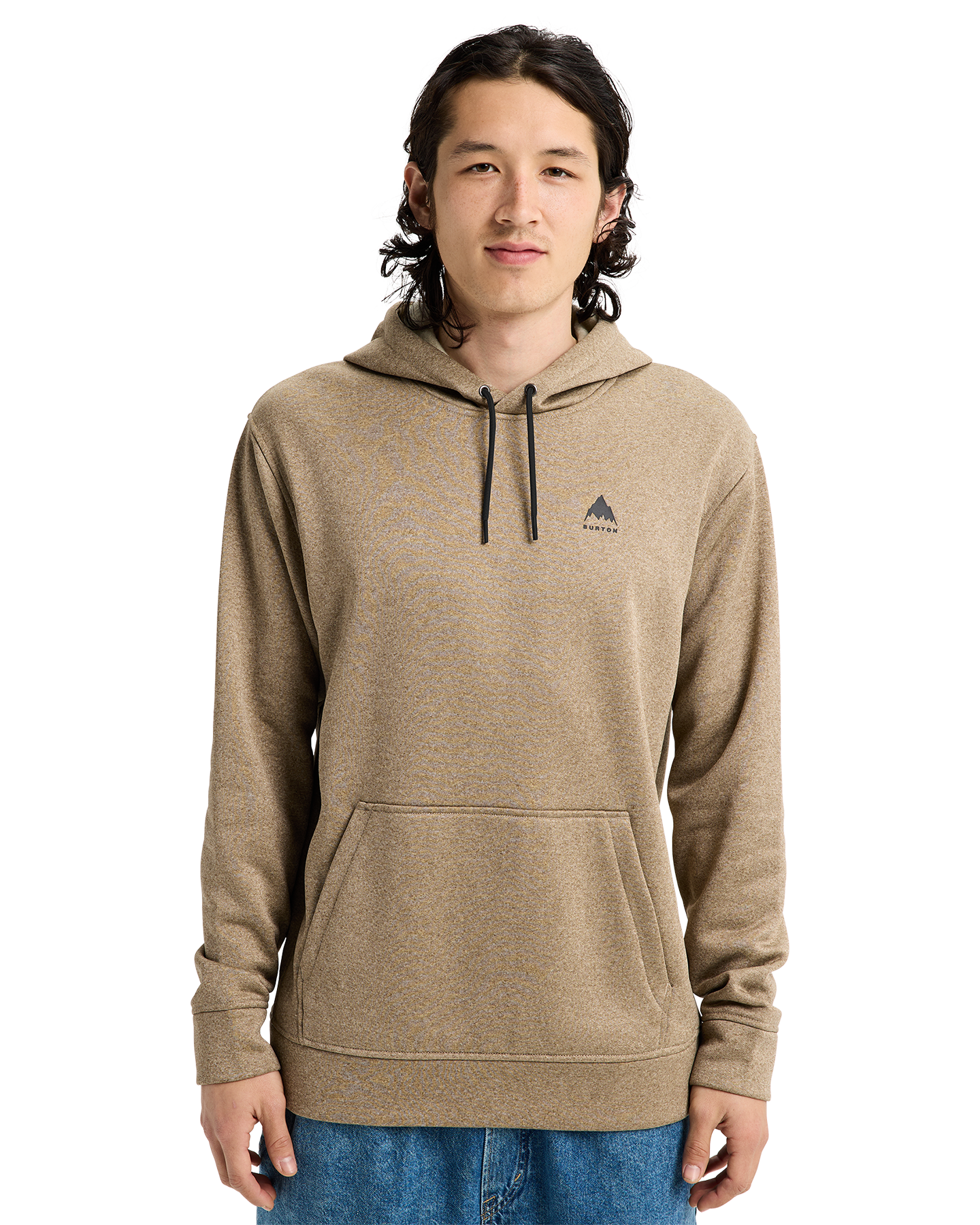 Burton Men's Oak Pullover Hoodie - Summit Taupe Heather Men's Hoodies - Trojan Wake Ski Snow