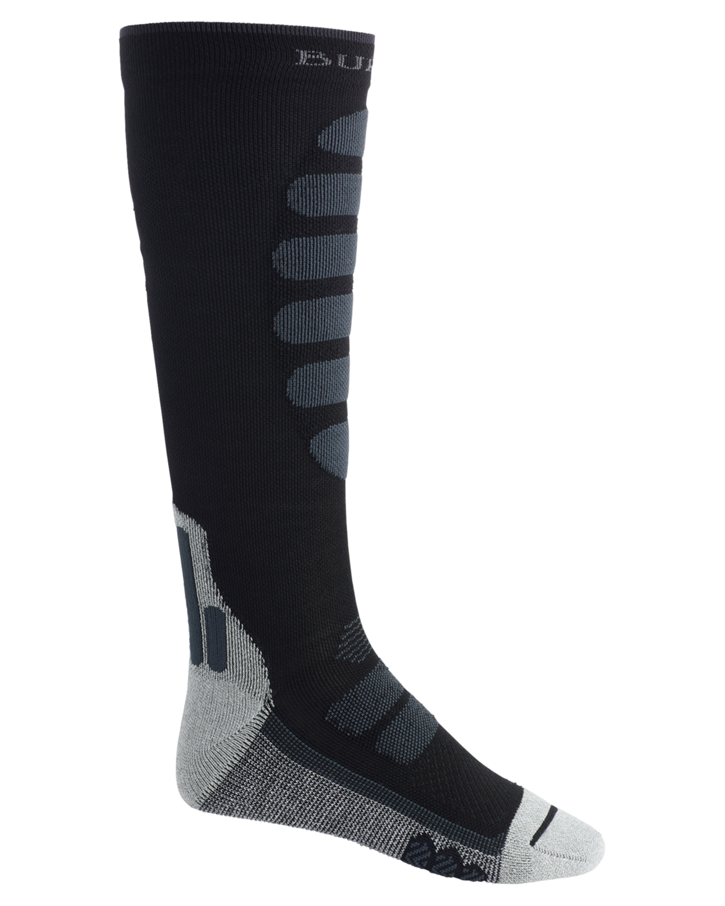 Burton Men's Performance + Lightweight Compression Socks - True Black Socks - SnowSkiersWarehouse
