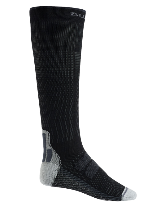 Burton Men's Performance + Ultralight Compression Socks - True Black Socks - SnowSkiersWarehouse