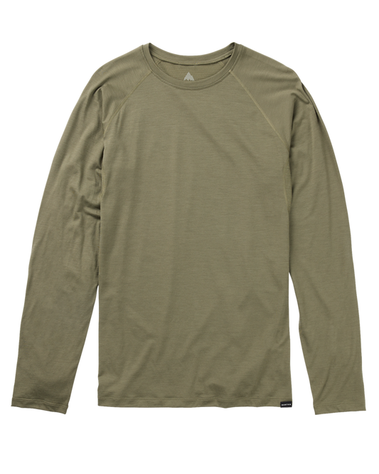 Burton Men's Phayse Merino Crewneck Fleece - Forest Moss Shirts & Tops - SnowSkiersWarehouse