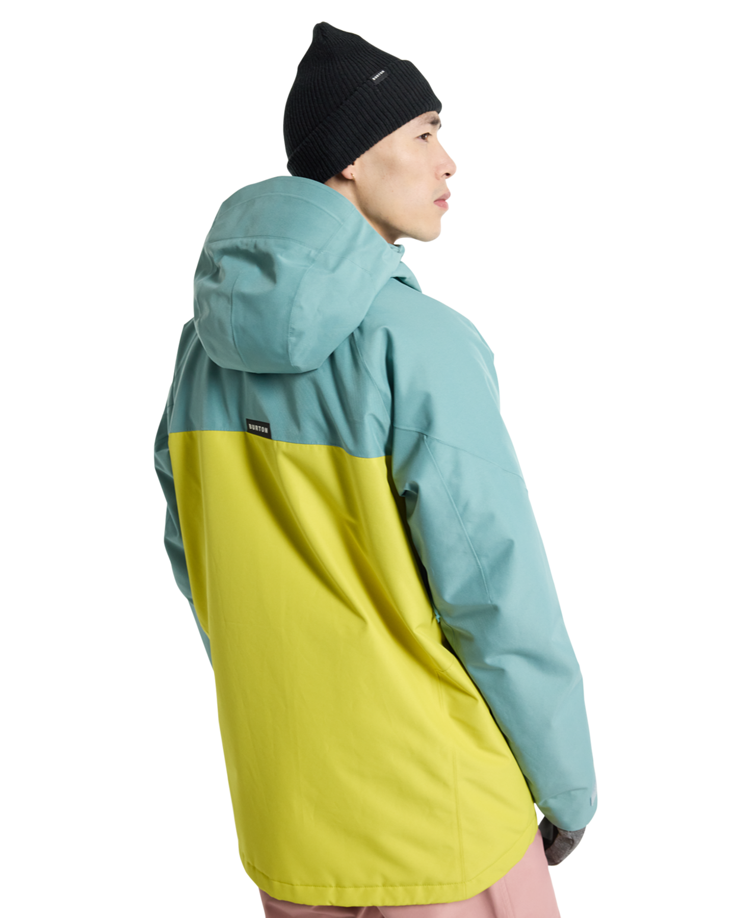 Burton Men's Pillowline Gore‑Tex 2L Snow Jacket - Rock Lichen/Powder Blush/Sulfur Men's Snow Jackets - SnowSkiersWarehouse