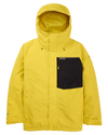 Burton Men's Powline Gore-Tex 2L Snow Jacket - Sulfur/True Black Snow Jackets - Trojan Wake Ski Snow