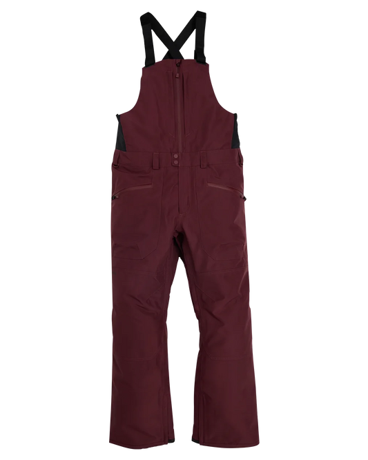 Burton Men's Reserve 2L Bib Pants - Almandine Snow Bibs - Trojan Wake Ski Snow