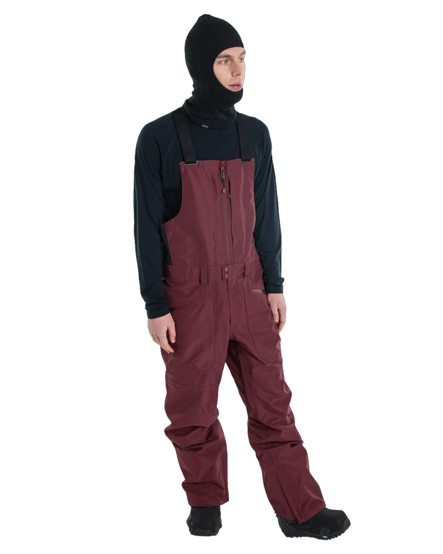 Burton Men's Reserve 2L Bib Pants - Almandine Snow Bibs - Trojan Wake Ski Snow