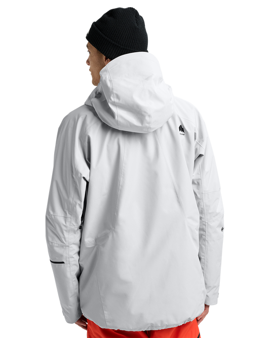 Burton Men's Reserve 2L Relaxed Snow Anorak - Gray Cloud Men's Snow Jackets - Trojan Wake Ski Snow