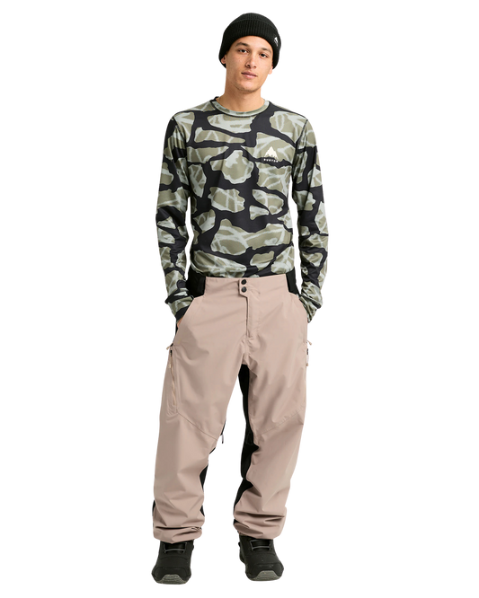 Burton Men's Reserve 2L Relaxed Snow Pants - Summit Taupe/True Black