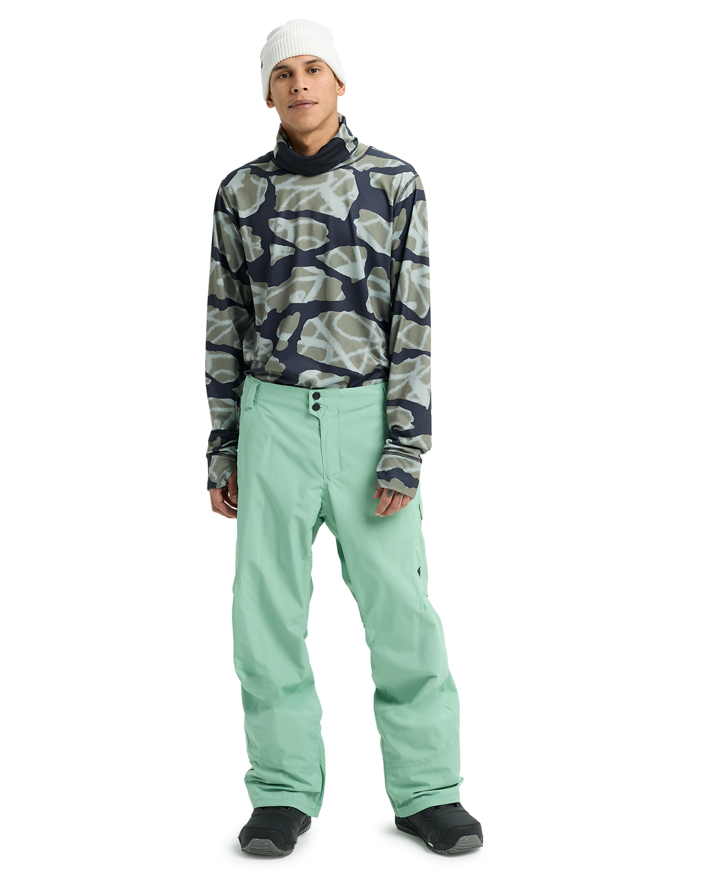 Burton Men's Reserve 2L Snow Pants - Soft Sage Men's Snow Pants - Trojan Wake Ski Snow