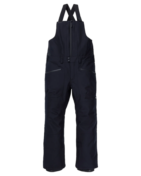 Burton Men's Reserve Gore‑Tex 2L Bib Pants - True Black Snow Bibs - Trojan Wake Ski Snow