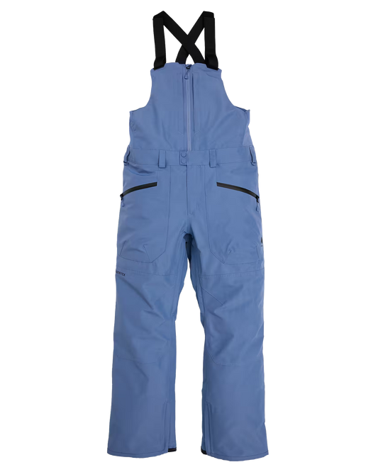 Burton Men's Reserve Gore‑Tex 2L Bib Snow Pants - Slate Blue Men's Snow Bibs - SnowSkiersWarehouse