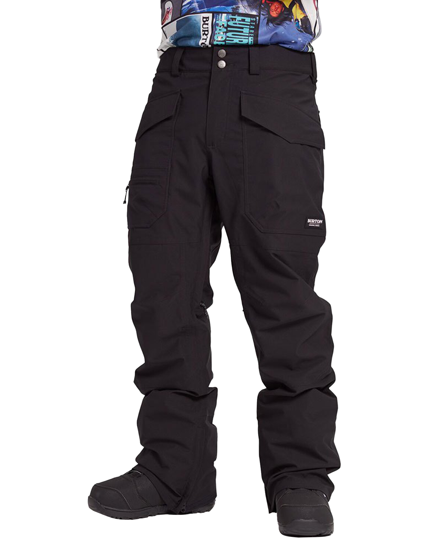 Burton Men's Southside 2L Snow Pants - Slim Fit - True Black Snow Pants - Trojan Wake Ski Snow