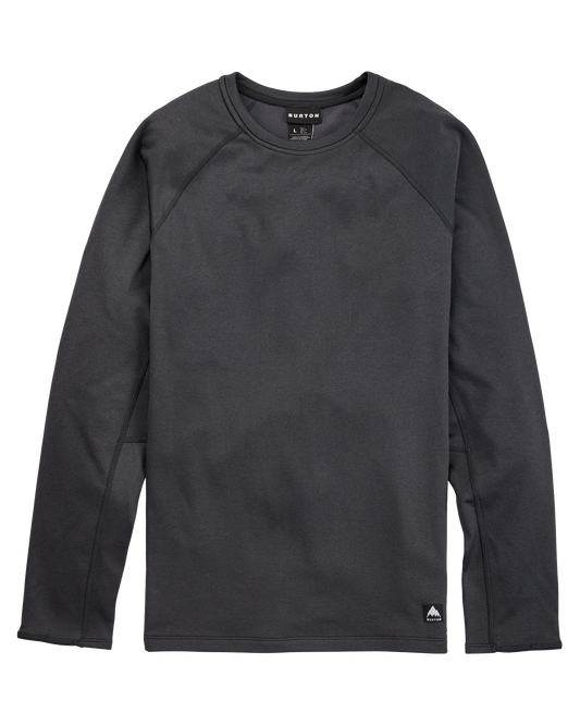 Burton Men's Stockrun Crewneck Fleece - True Black Men's Crewnecks - Trojan Wake Ski Snow