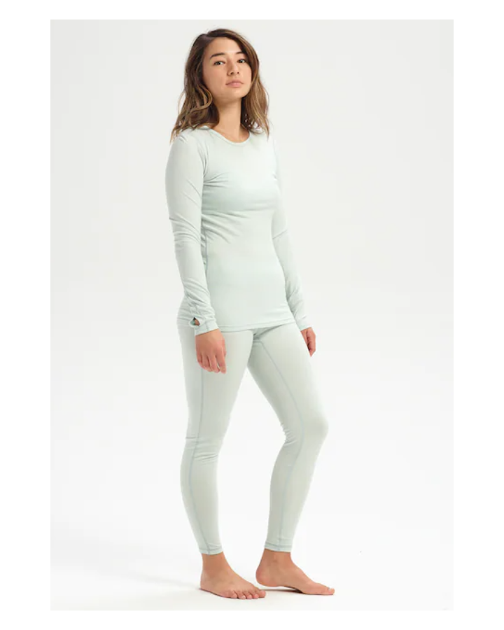 Burton Midweight Merino Women's Pants - Aqua Gray Thermals - Trojan Wake Ski Snow