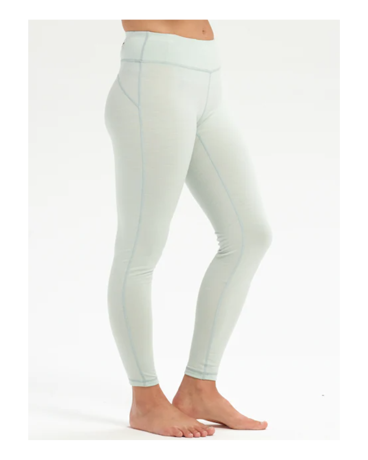 Burton Midweight Merino Women's Pants - Aqua Gray Thermals - Trojan Wake Ski Snow