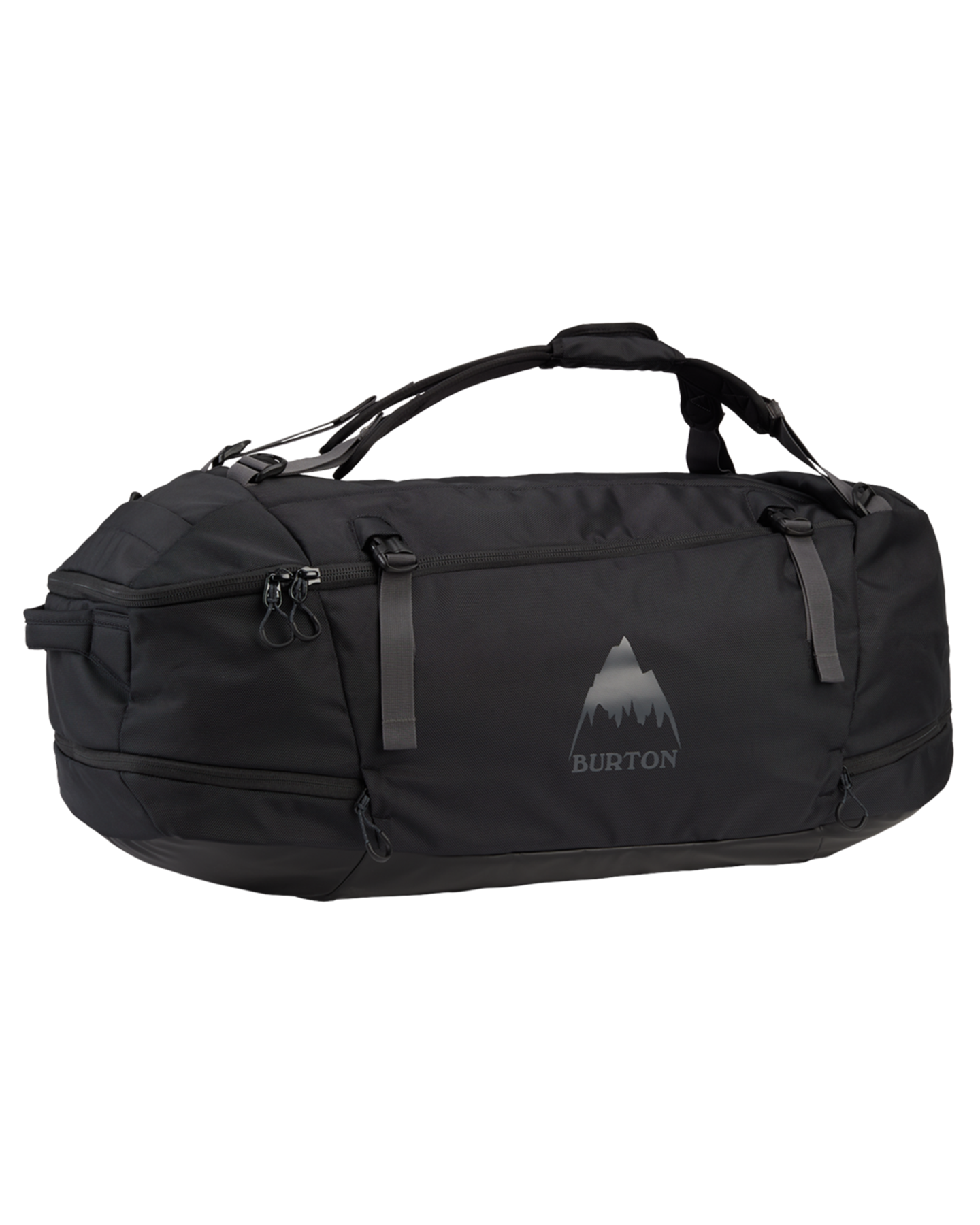 Burton Multipath 90L Large Duffel Bag - True Black Ballistic Luggage Bags - Trojan Wake Ski Snow